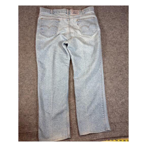 VINTAGE 90s Levis Jeans Mens 38x32 Blue Denim Relaxed Straight Silver Tab USA - Picture 2 of 8